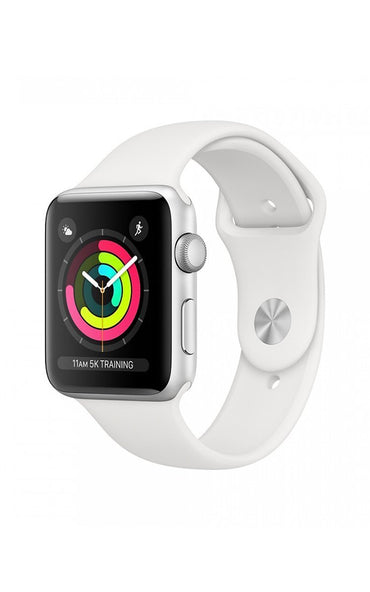 Apple - Apple Watch Series 3 with White Sport Band