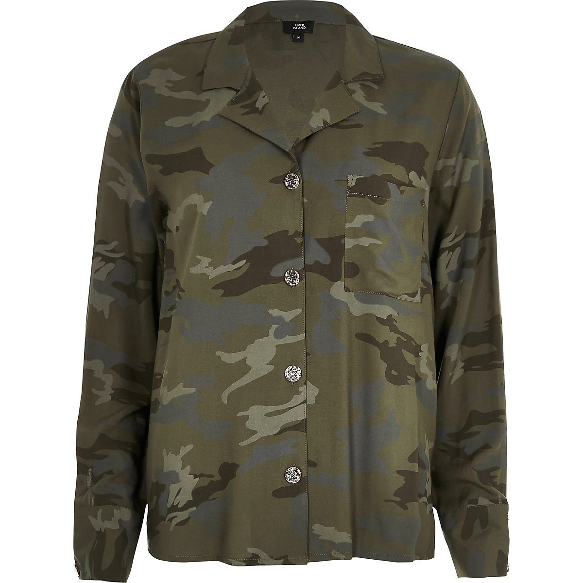 Green camo long sleeve shirt