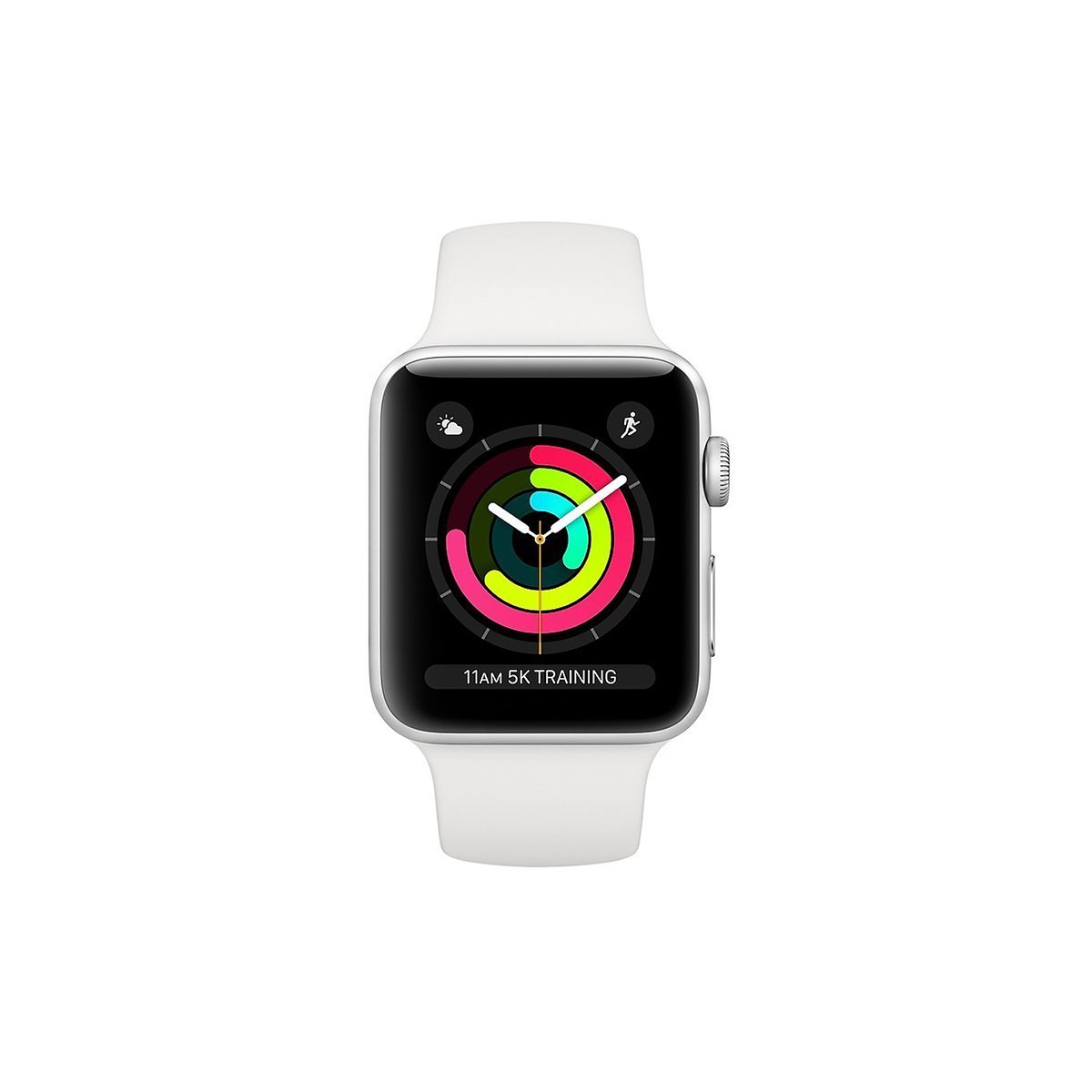 Apple - Apple Watch Series 3 with White Sport Band