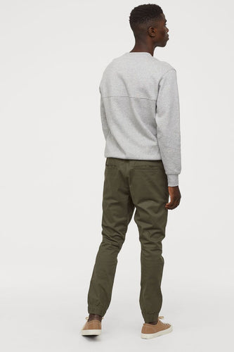 Cotton twill joggers