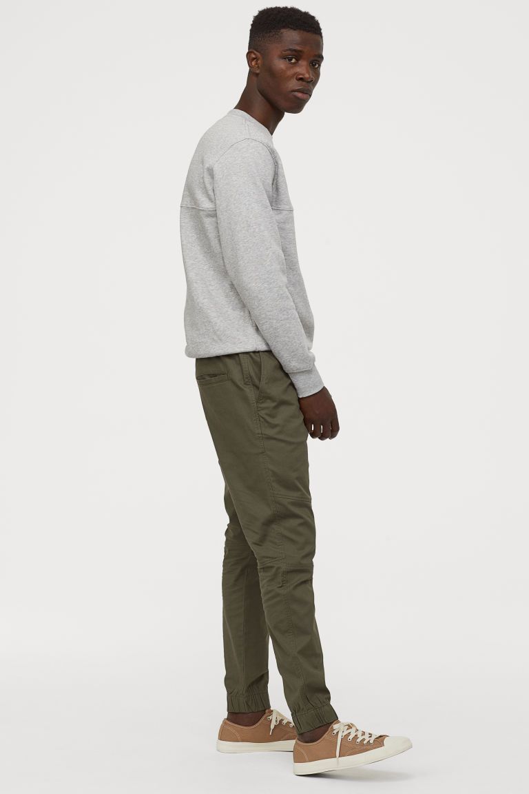 Cotton twill joggers