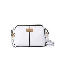 Triple compartment  cross body bag